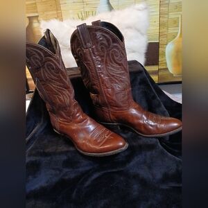 Brown Leather Cowboy Boots
